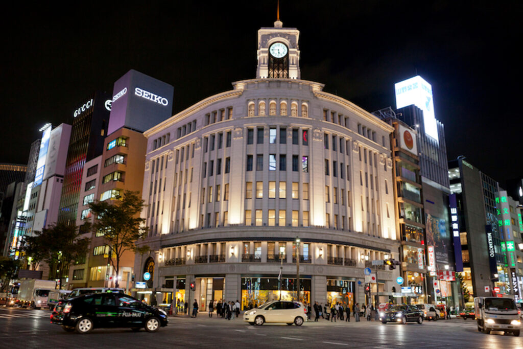 Grand Seiko Flagship Boutique Ginza, Tokyo. Features many of the Seiko brands as well as a private lounge with archival displays on the second floor.