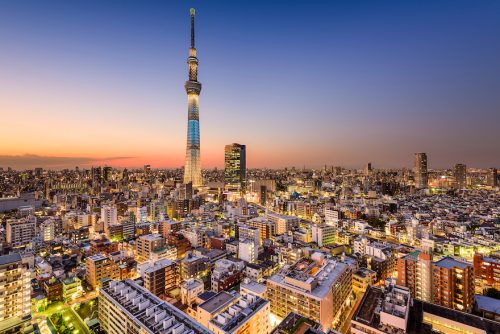 Tokyo, Japan cityscape.