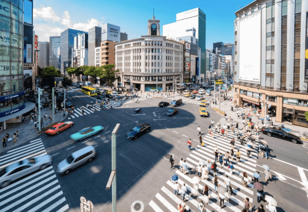 Chiyoda and Chuo shown in Ginza - Central Convenience
