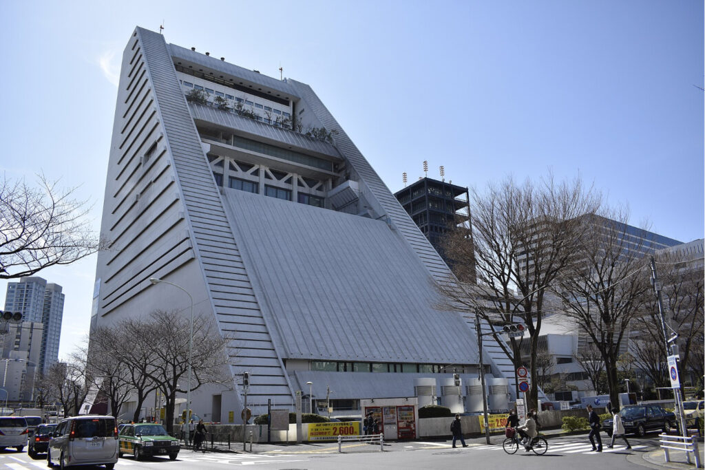 Nakano Sunplaza, the white triangular landmark beside Nakano Station in Tokyo