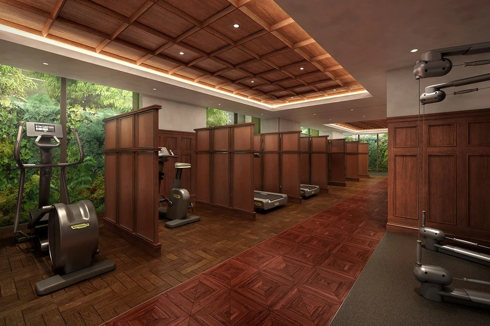 The Private Gym that only Park Mansion Residents can access