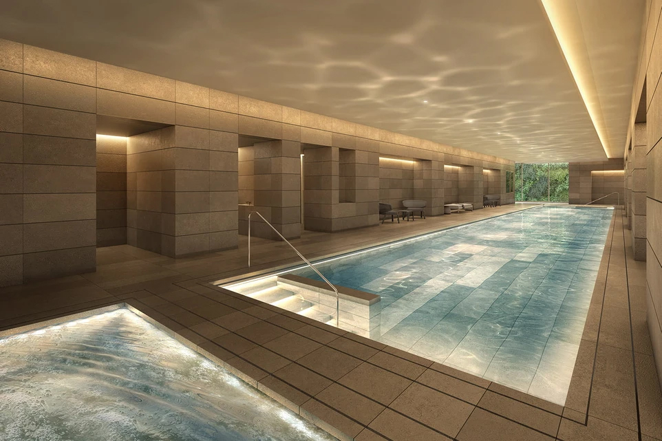 The Private Pool that only Park Mansion Residents can access