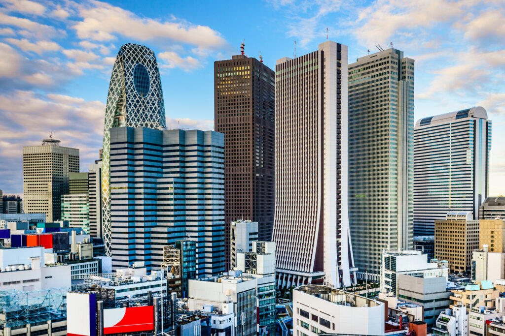 Shinjuku Residential Areas showing some Shinjuku high-rises - Corporate Convenience