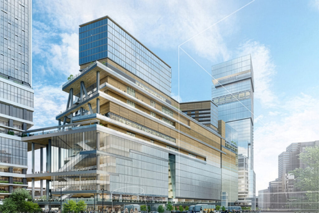 Shinjuku station Southwest Exit Area Development CGI