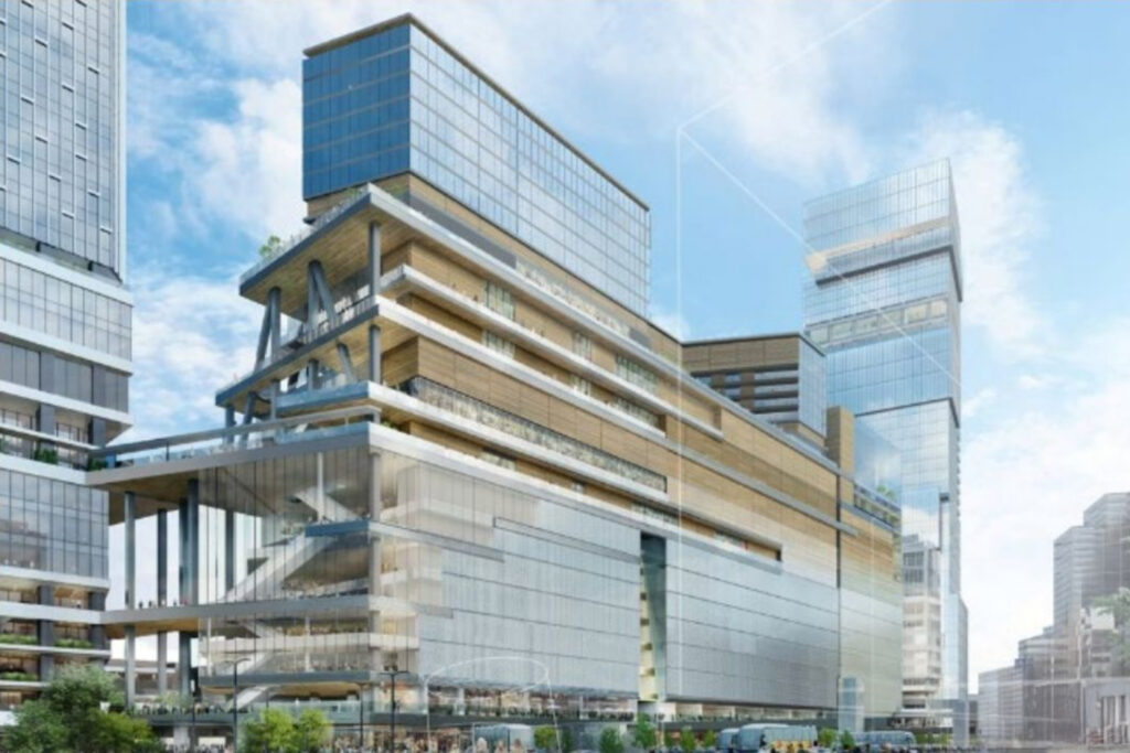 Shinjuku station Southwest Exit Area Development CGI