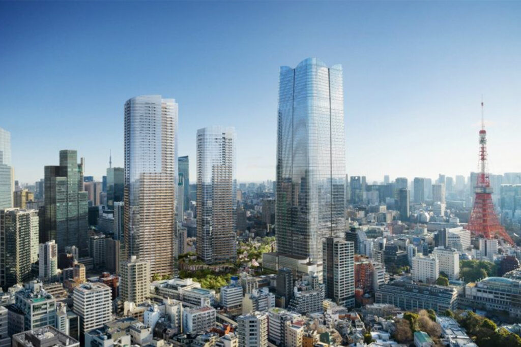 CGi Render of Azabudai Hills