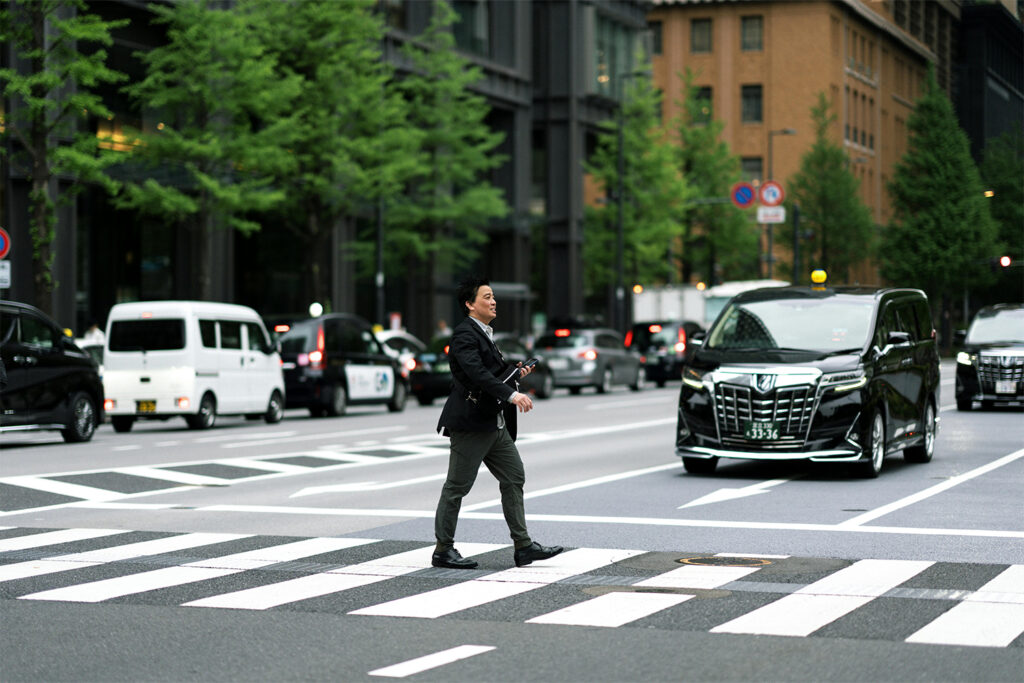 An image of a man in Tokyo showing Living there.