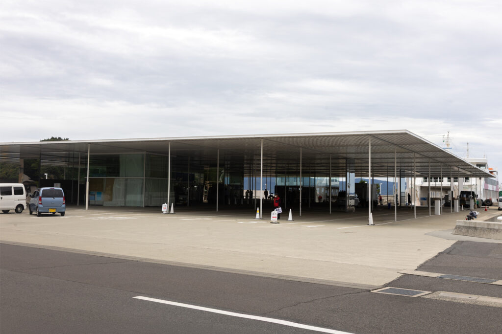 The Naoshima Ferry Terminal, completed in 2006 by Sejima