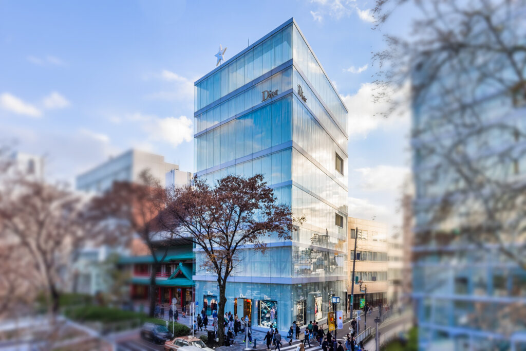 The Dior store in Omotesando