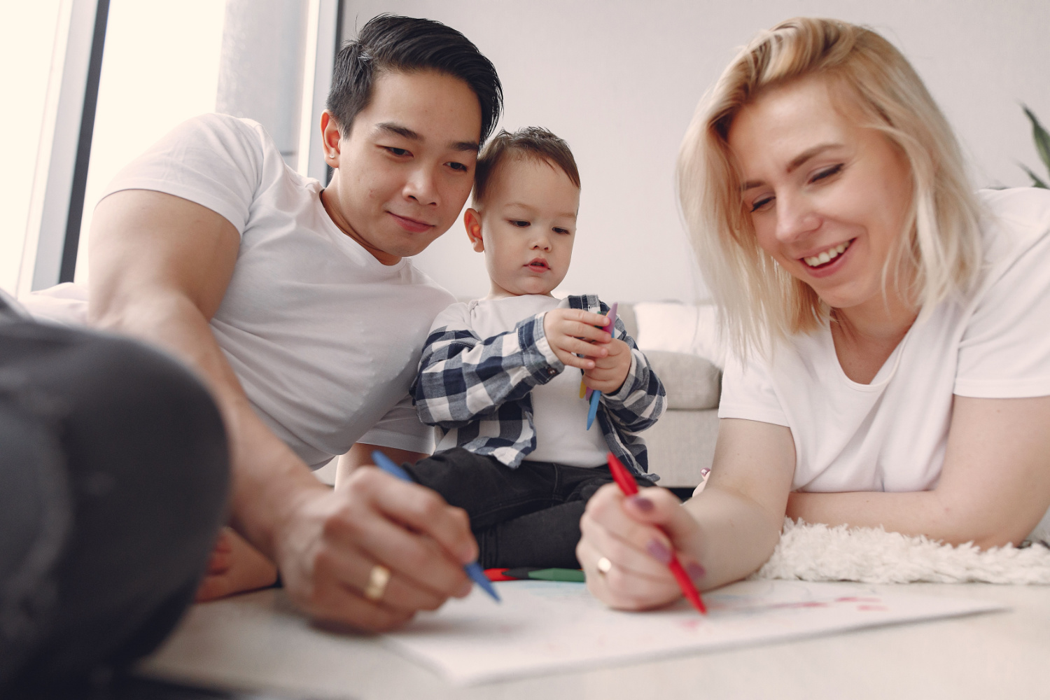 A family with a young child playing - Best Places for Families to Live in Tokyo