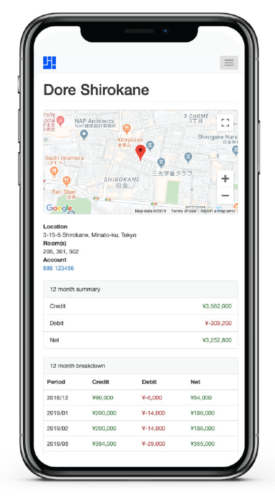 Investment Tracker for Mobile | Housing Japan