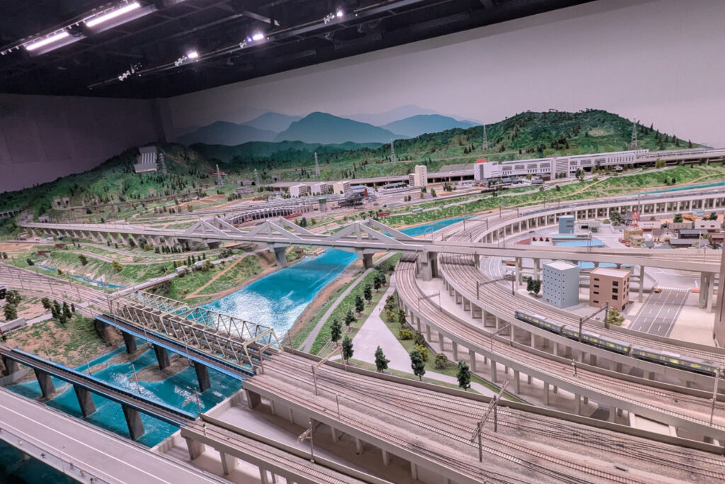 The Railway Museum, Omiya showing a model train diorama.