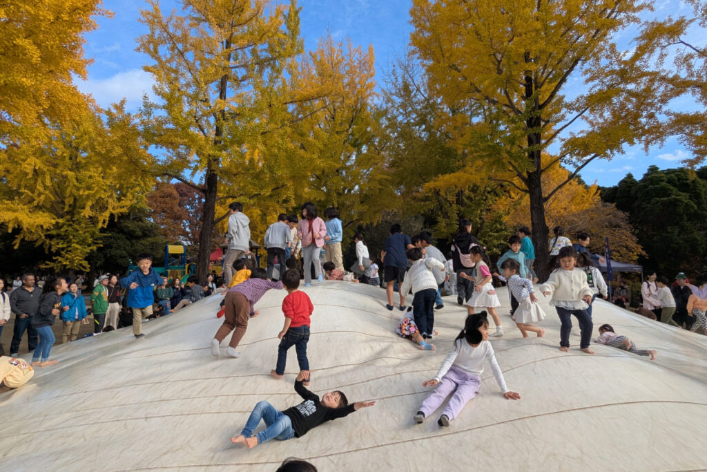 Showa Kinen Park, Tachikawa, Tokyo. Children's in a play area